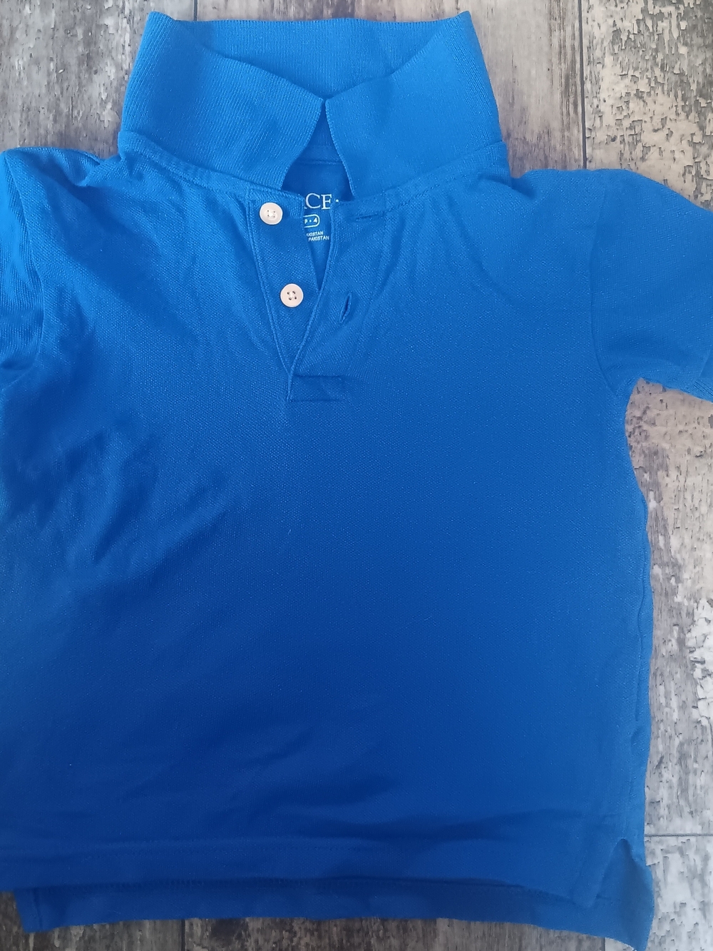Place Bright Blue Short Sleeve Polo
